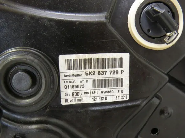 OEM 360171491 Régulateur Vitre Gauche Avant VW Golf 6 image 6