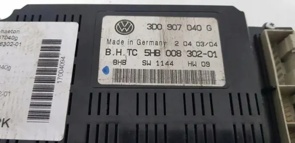 VW Phaeton Comfortmodule OEM 3D0907040G Gebruikt image 3