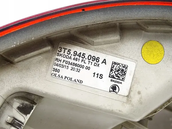 Lámpara LED Trasera Derecha Skoda Superb II 3T 3T5945096A image 9