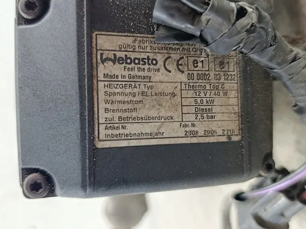 Webasto Hyundai H-1 II 2.5 CRDI Pieza OEM Usada image 5