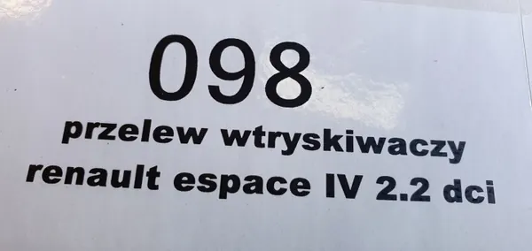 Insprutningsrör Renault OE przelewdci för Espace IV 2.2 DCI image 4