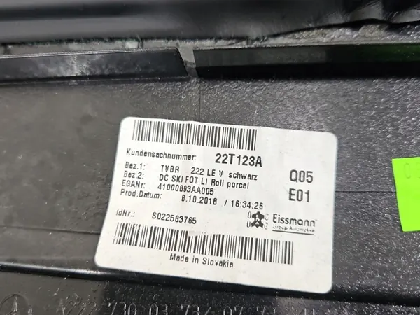 Mercedes W222 Vänster Bakdörrspanel OEM A2227600561 image 5