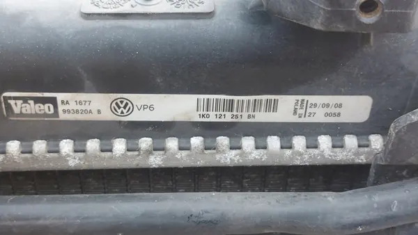 Kylare och Fläktset 1.2 1.4 TSI VW Golf V VI image 8