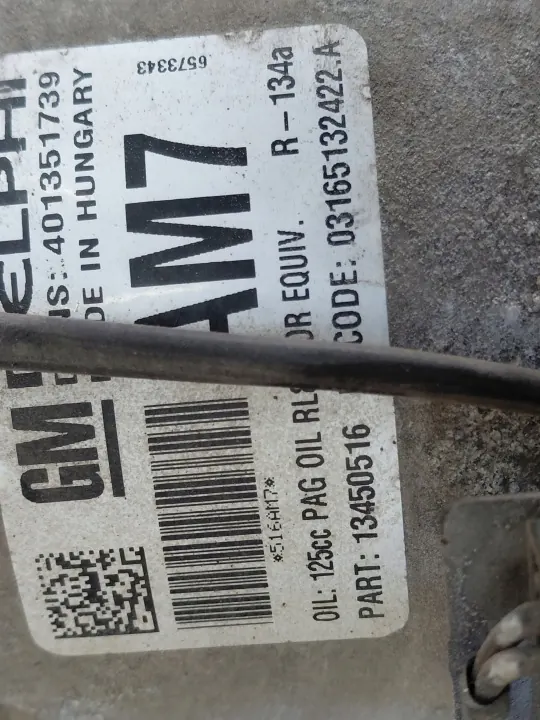 Opel Astra J AC-kompressor OEM 13450516 image 7