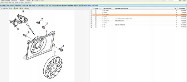 Kylfläkt SAAB 9-3 Estate 2.0L 110kw 24410988 image 7