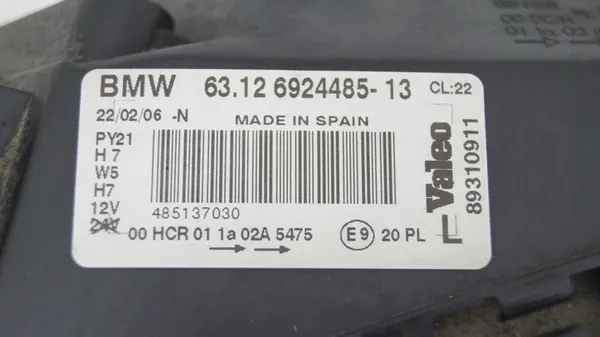 BMW 1 E87 E81 04-07 Farol Dianteiro Esquerdo image 3