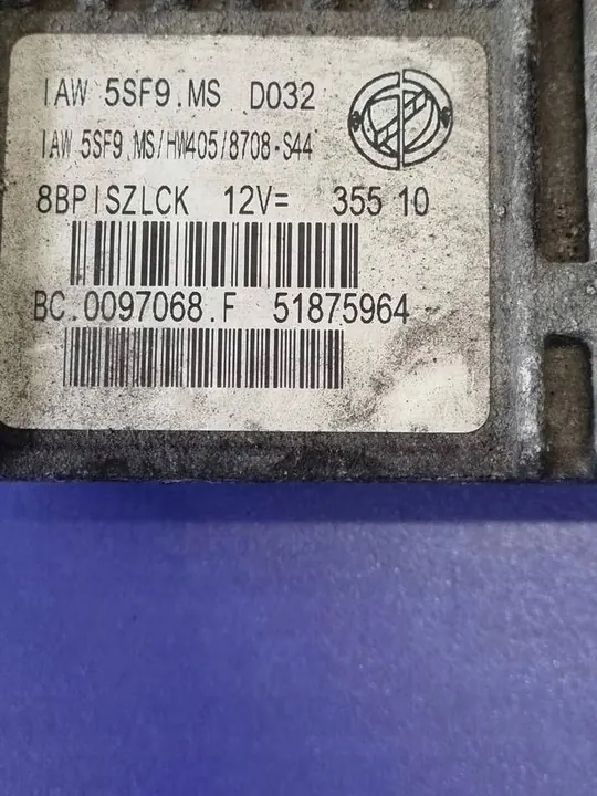 Module d'Ordinateur Fiat 500 51875964 image 2