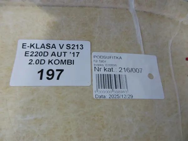 Plafonnier Mercedes W213 Break OEM 216/007 - Occasion image 6