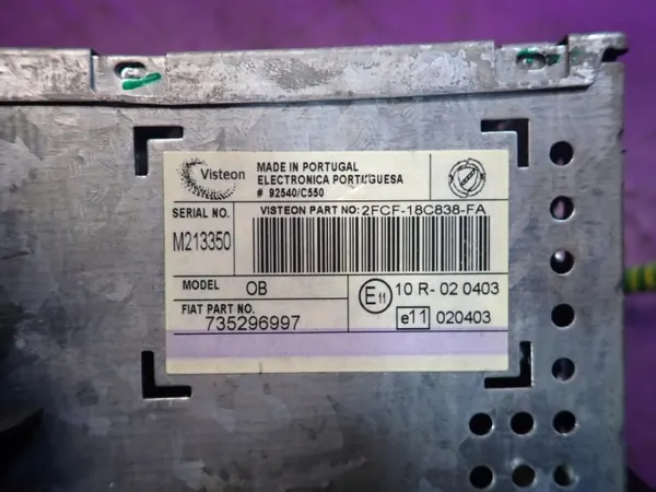 Fiat Stilo Radio OEM 735296997 - Visteon CD-soitin image 8