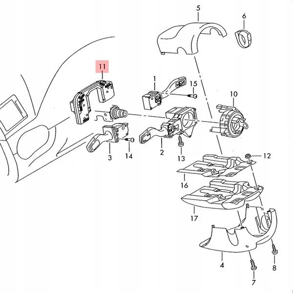 AUDI A4 B6 Combinatieschakelaar 8E0953549J image 2