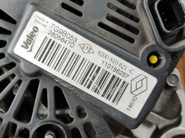 Vaihtovirtageneraattori Dacia Renault 1.6 mpi 1.5 dci 8200810621C image 6