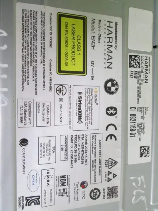 BMW OEM 6821168 Radio Head Unit - Gebruikt image 3