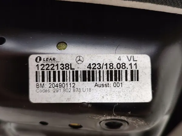 Front Left Seat Cushion Black Mercedes C W204 2008–2014 image 9