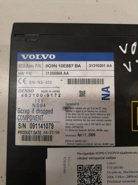Changer CD d'occasion OEM 4621009172 pour Volvo V70 II image 5