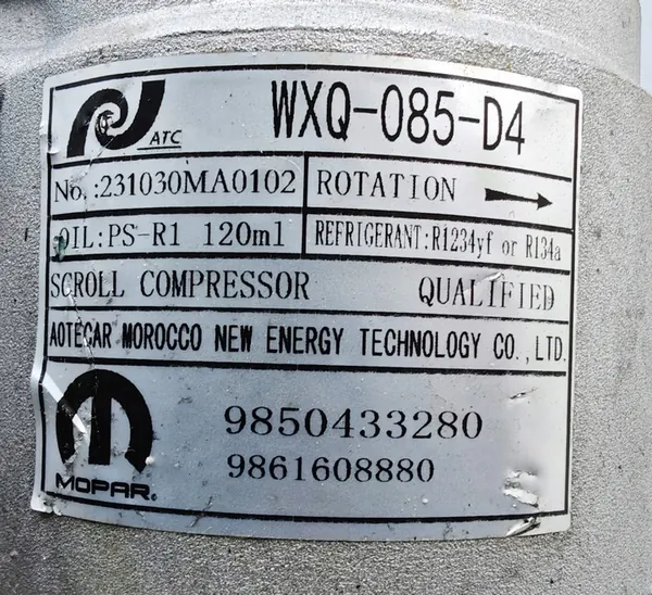 Compresor de Aire Acondicionado Opel Corsa F Peugeot 208 II image 4