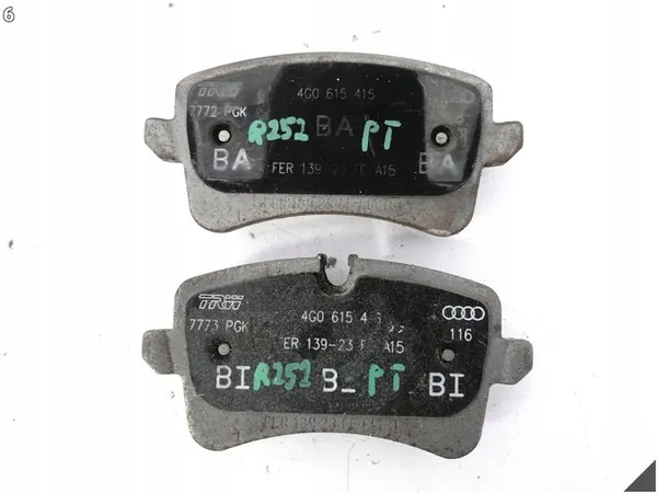 AUDI A7 S7 A6 A8 Remschijven + Blokken Achter OEM 4H0615601H image 7