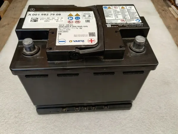 Batterie AGM Mercedes OEM A0019827908 60Ah 660A image 2