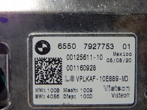 Écran central info BMW 3 OEM 65507927753 2019- image 3