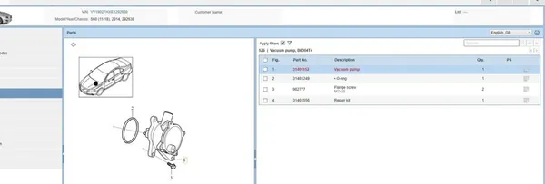 Imupumppu Volvo S60 II 3.0L 2014 OEM 31401152 image 5
