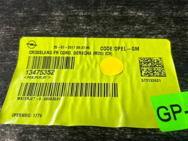 Opel Crossland X Plafond 2018 OEM 13475352 image 6