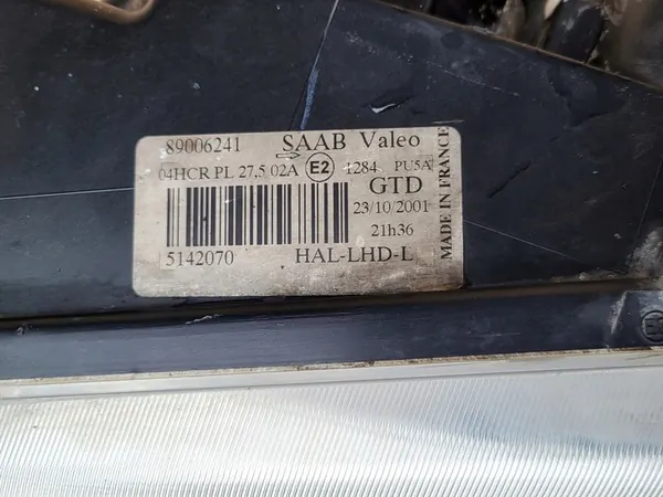 Farol Esquerdo Completo Saab 95 9-5 Lift OE image 2