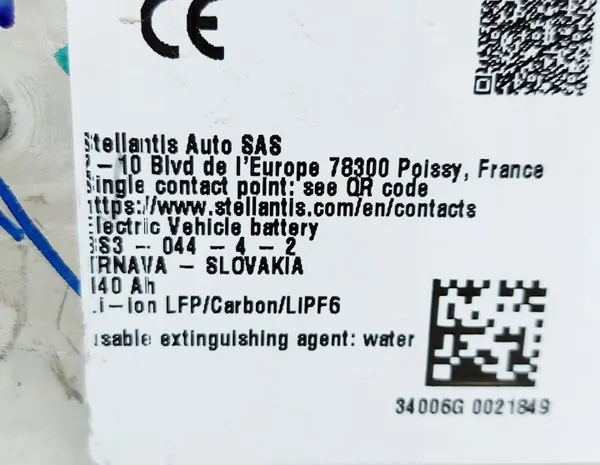 Batterie OEM 9871985280 für Citroen C3 IV E-C3 44kWh image 9
