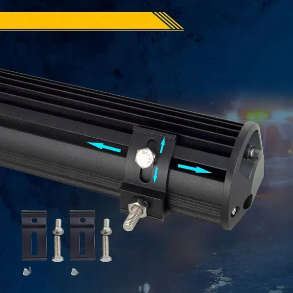 AUXTINGS 57cm 22" 324W Barre LED Triple Rang Travail image 7