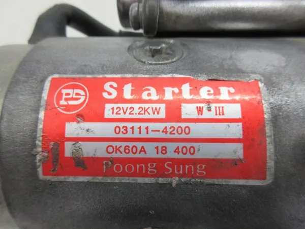 Arrancador KIA K2700 97-04 2.7D J2 0K60A18400 image 3