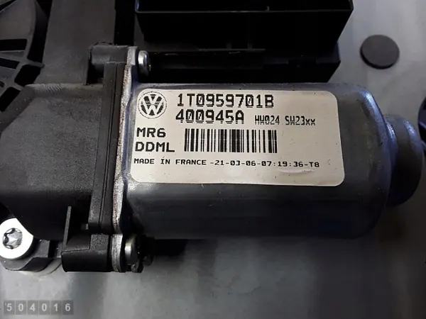 Regulador de janela VW Touran OEM 1T1837729AG Usado image 3