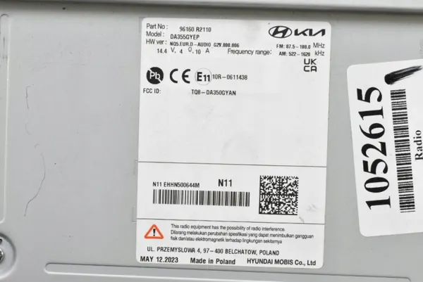 OEM 96160-R2110 Radio Navigatie voor Kia Sportage image 6