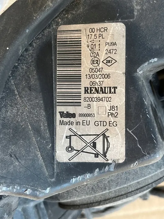 Faros Izquierdo Renault Espace IV 2006-2012 8200394702 image 2