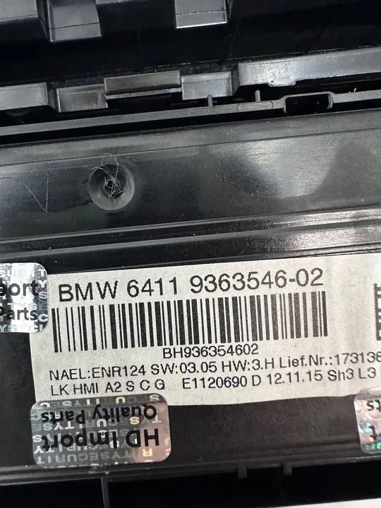 Panneau de climatisation BMW F30 F31 F32 F33 F34 F36 LCI image 8
