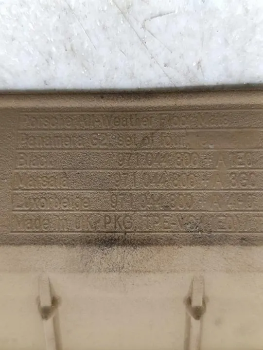 Porsche Panamera (971) 2018 Vloermat Set 971044800 image 9