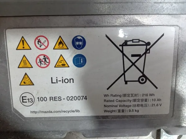 Batterie Mazda BDMC-67ZB3-E - 10Ah Pièce OE Occasion image 5