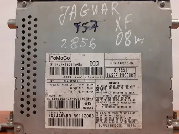 CD-byttare OEM 2856 för Jaguar XF X250 3.0L image 6