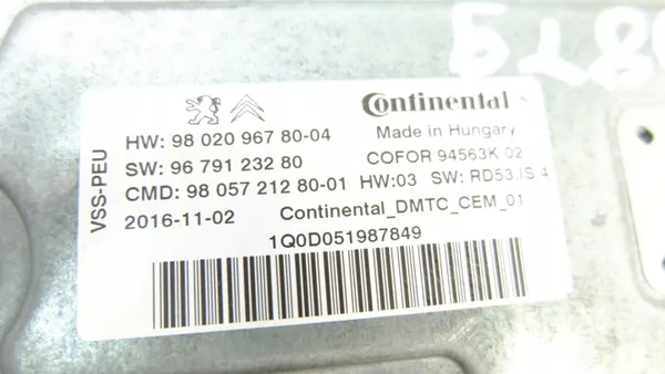 Módulo Start-Stop OEM 9802096780 para Peugeot 308 T9 image 8