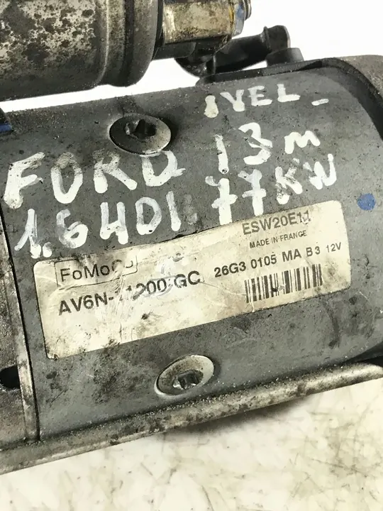 Motor de arranque FORD 1.6L diesel 2013 image 2