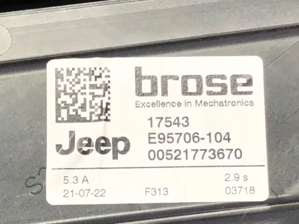 OEM 00521773670 Régulateur Vitre Arrière Gauche Jeep Compass image 4
