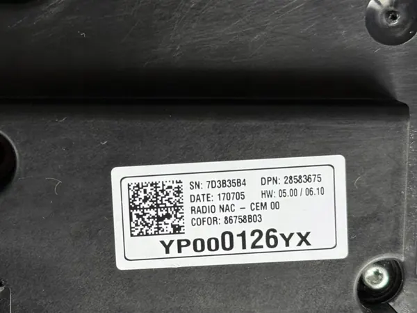 Radio Nav Näyttö OEM YP000126YX Opel Crossland X:lle image 6