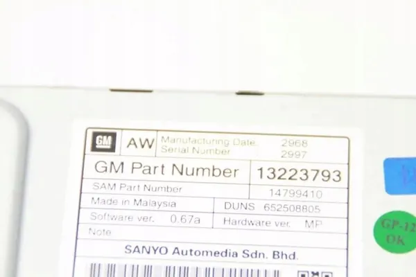 Pantalla de navegación OEM 13223793 para Opel Insignia A Estate image 3
