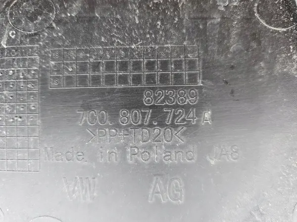 Deslizamento de montagem do para-choque dianteiro Volkswagen Crafter OEM 7C0807724A image 7