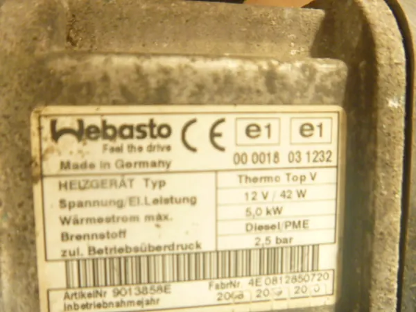 Webasto VW Touran 1.9L Diesel 66kW 2007 image 4