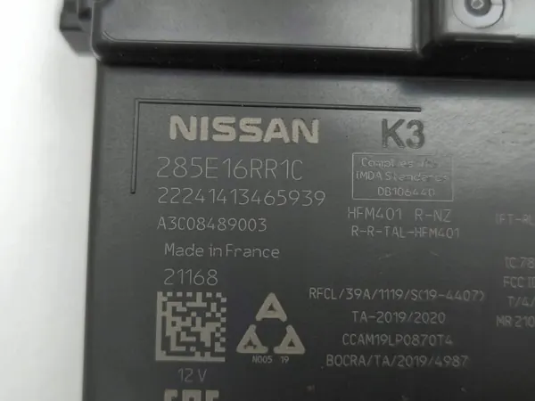 Module sans clé Nissan Qashqai J12 OEM 285E16RR1C image 8