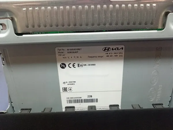 Hyundai I30 III Lift radio-display OEM 96160G4310 image 5