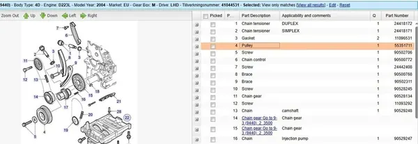Saab 9-3 2.2L Polia do Virabrequim OEM 55351711 image 5