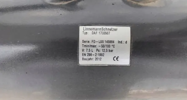 DAF XF 106 Luchttank OEM 1733507 - Gebruikt image 4