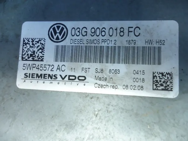 Motorregelaar VW Golf VI 2.0TDI OEM 03G906018FC image 3