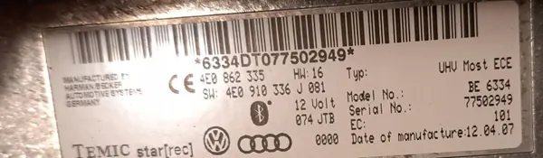 Module Bluetooth Audi OEM BE 6334 - Occasion image 3