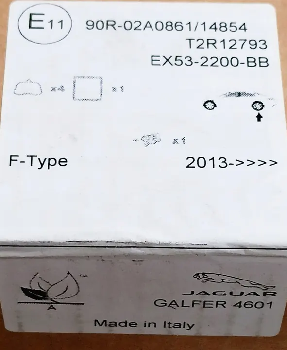 Rear Brake Pads Jaguar F-Type 2012+ OE image 4