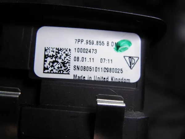 Porsche Panamera Rechterschakelaar Achterraam OEM 7PP959855B image 4